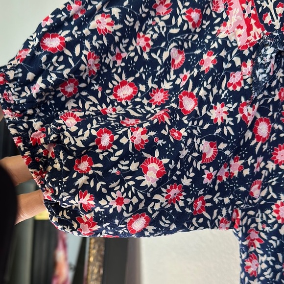 Pink and Red Boho Sundress with 3/4 Sleeves - Picture 5 of 6